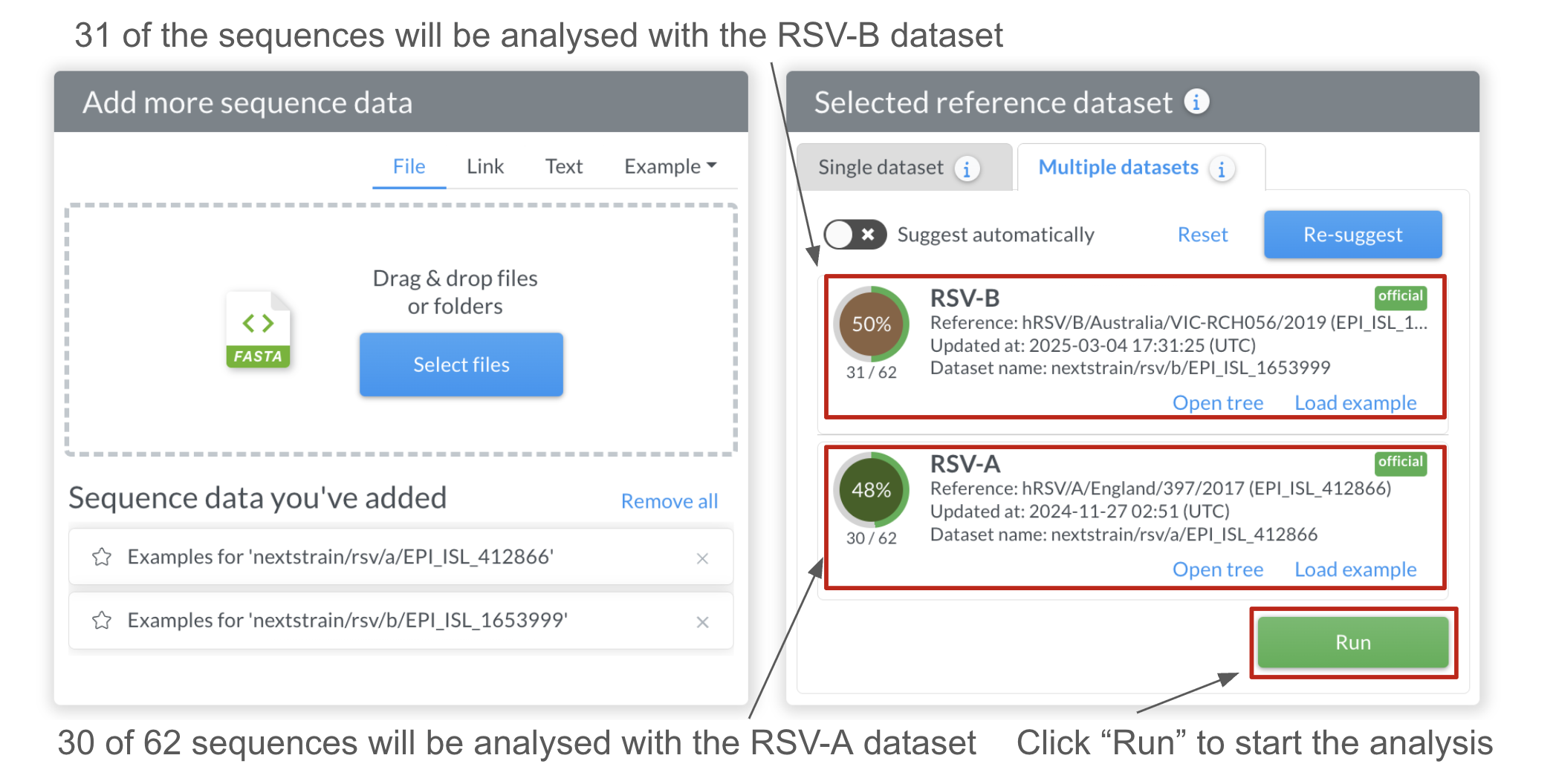 Multi-dataset mode